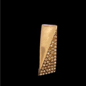 Cc SKYE RING GOLDTONE PAVE STONES
